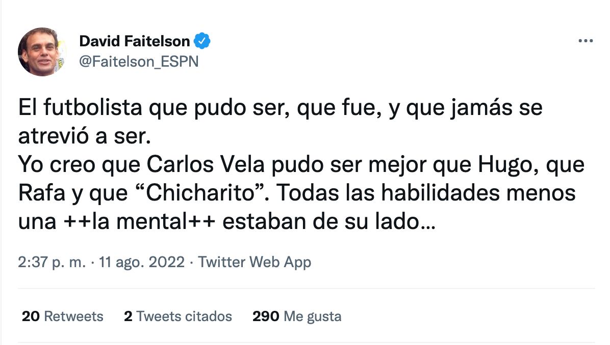 David Faitelson sobre Carlos Vela
