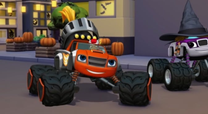 Episodio El halloween de Blaze y Aj