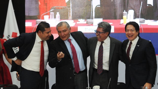 Adán Augusto López, secretario de Gobernación, inauguró la décima reunión plenaria del grupo parlamentario de Morena en el Senado.