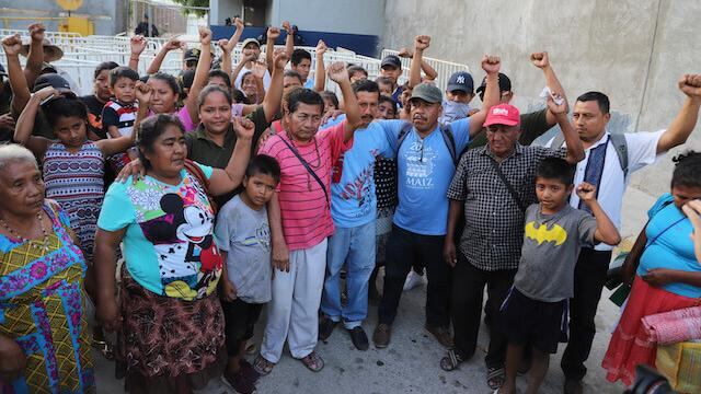 Opositores a la construcción de la presa La Parota en Guerrero
