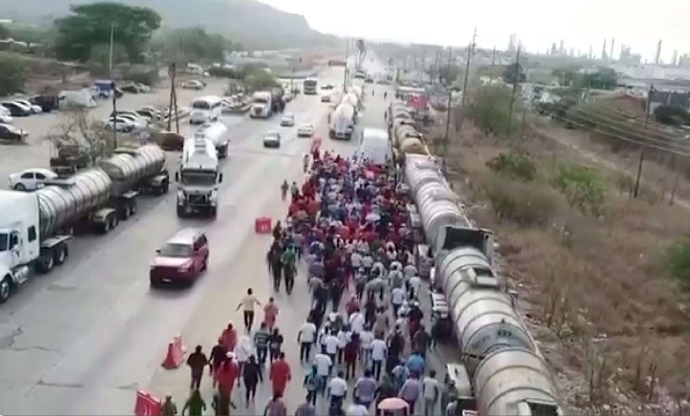 Protestas en refinería de Salina Cruz