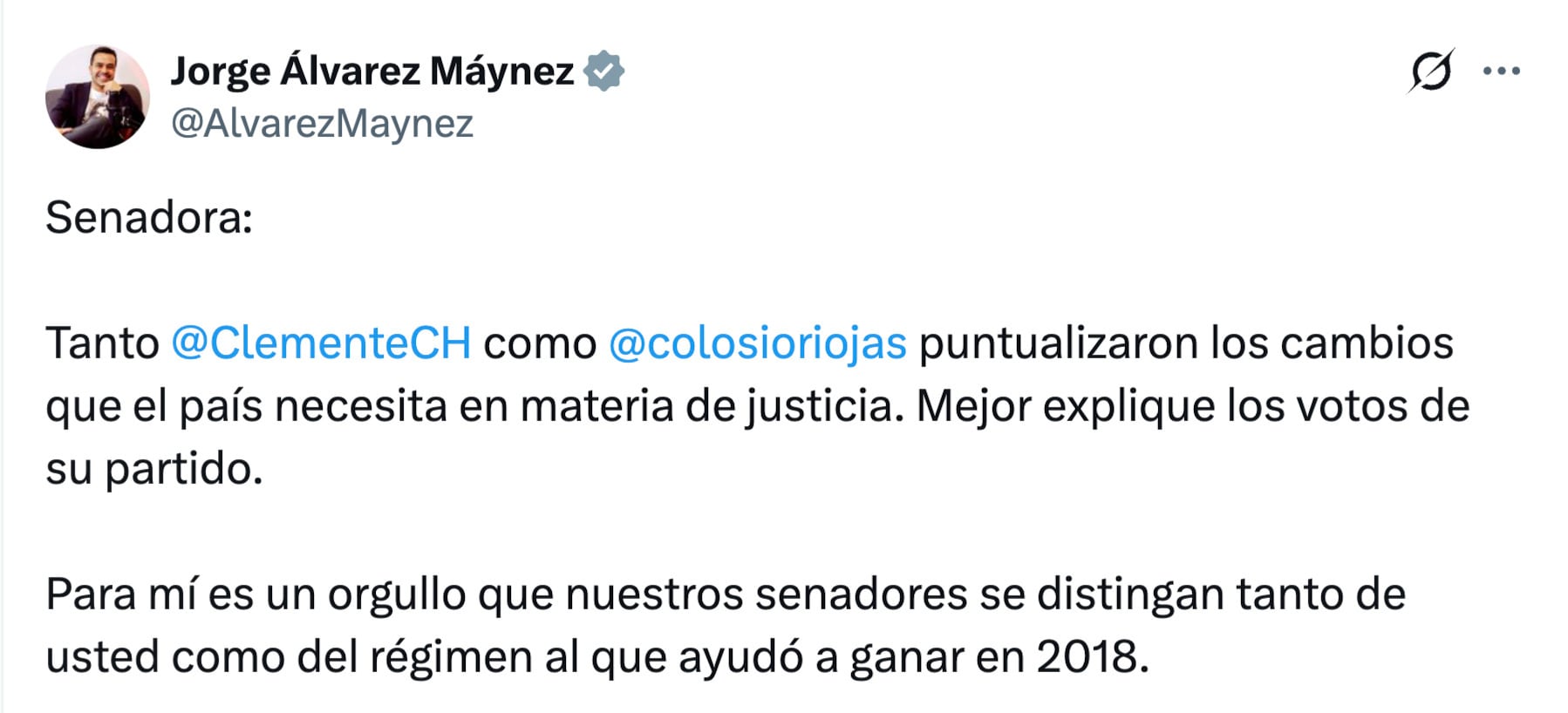 Movimiento Ciudadano defiende su voto por Ernestina Godoy