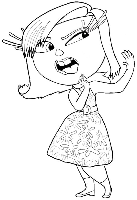 Dibujos de Desagrado de Intensamente 2 para colorear