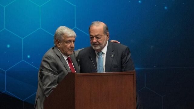 AMLO con Carlos Slim