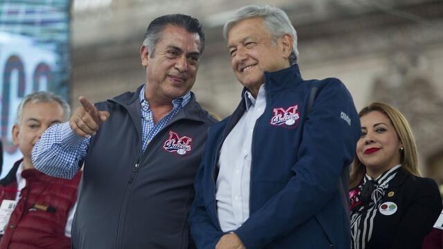 Jaime Rodríguez Calderón "El Bronco" y Andrés Manuel López Obrador