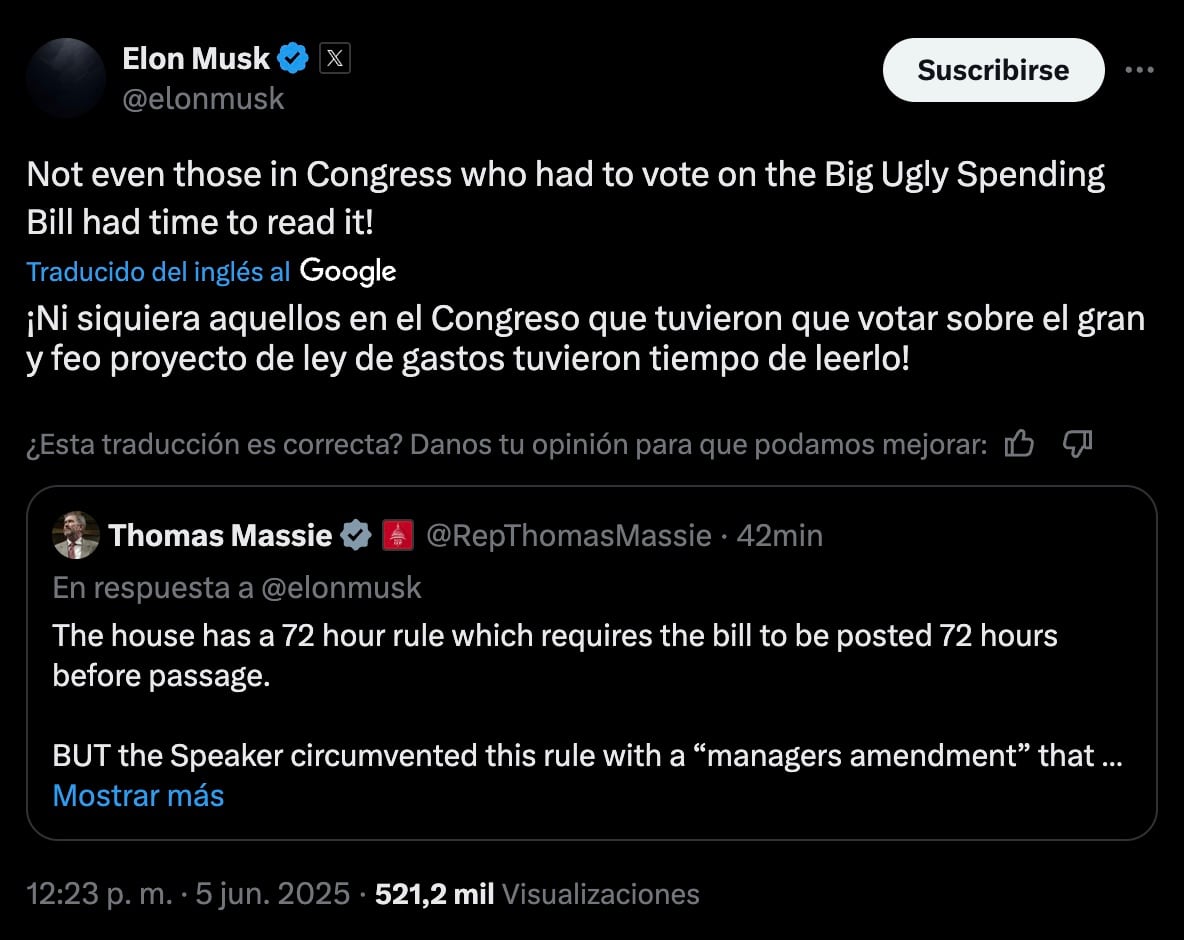 Elon Musk explota vs Donald Trump