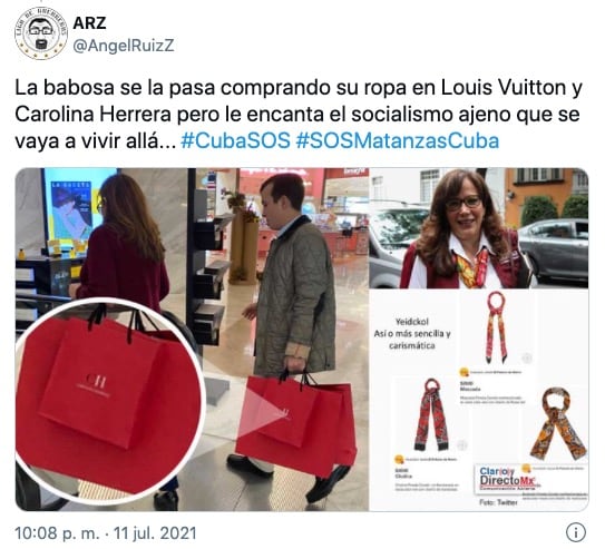 Tuit contra Yeidckol Polevnsky