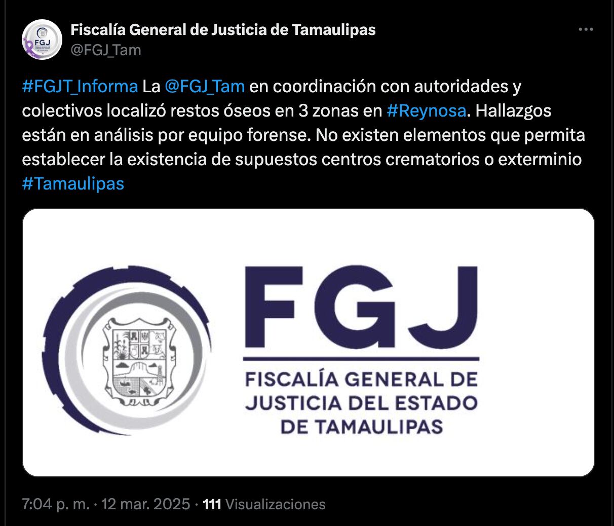 ¿Campo de exterminio Tamaulipas? Esto dijo la fiscalía sobre el supuesto hallazgo