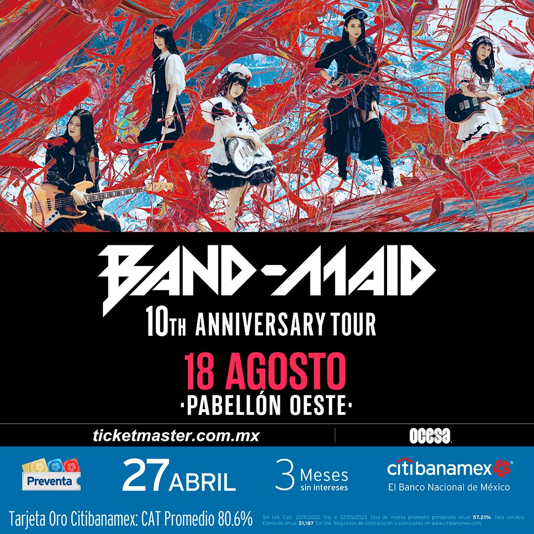 Band-Maid en México 2023: Precio de los boletos para verlas en concierto