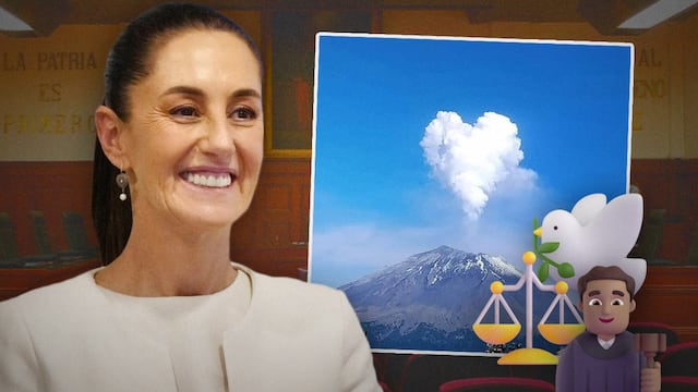 Claudia Sheinbaum recuerda foto viral del Volcán Popocatépetl