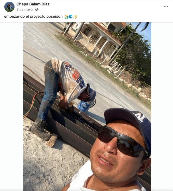 Autor de la estatua del Poseidón de Progreso, Yucatán