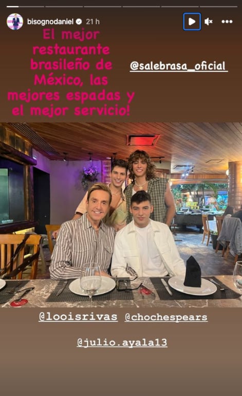 Daniel Bisogno comparte fotografía que desata rumores