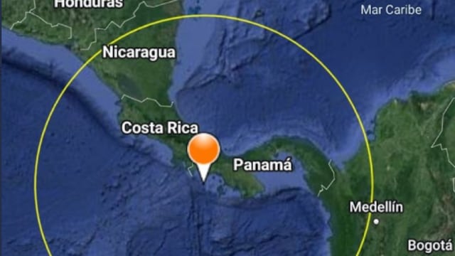 sismo hoy en Panamá de magnitud 6.8