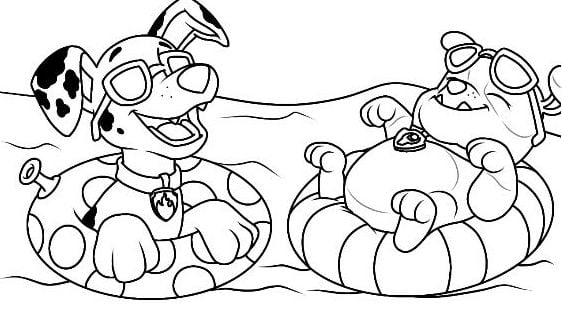 Dibujos de Pascua de Rubble de Paw Patrol