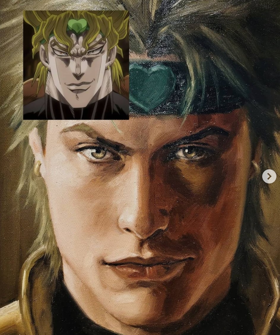 Personaje de anime en exposición