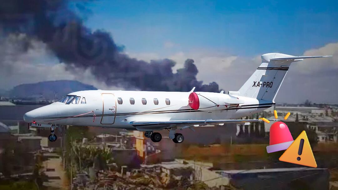 Aeronave sufre accidente en Toluca, Estado de México