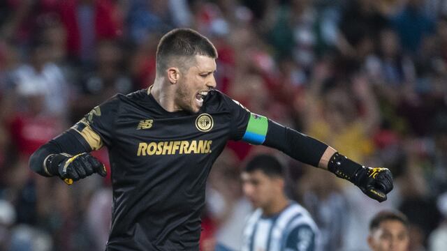 Tiago Volpi, en el triunfo sobre Pachuca.