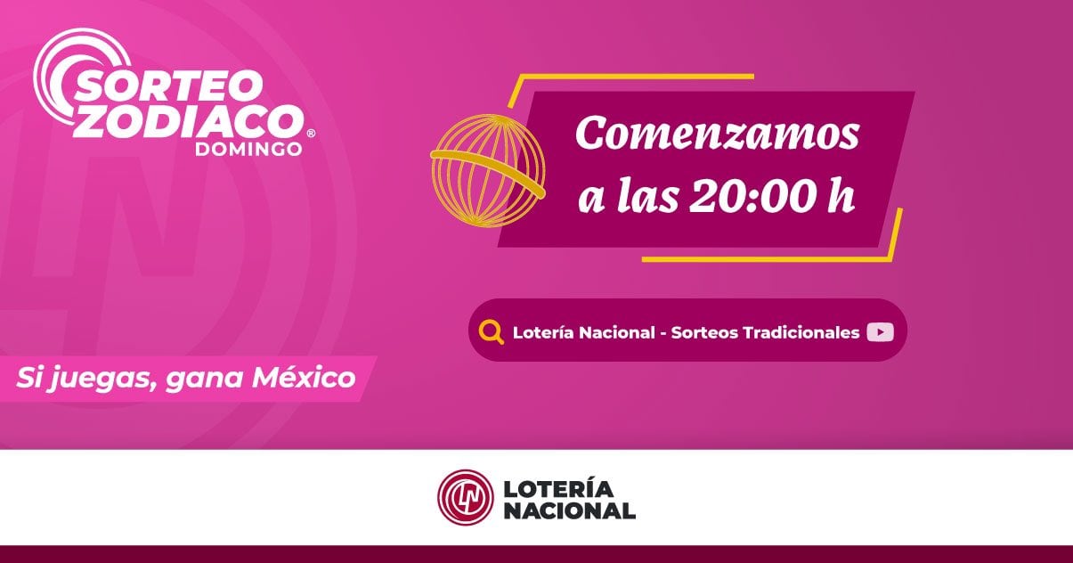 Resultados Sorteo Zodiaco 1689 de Lotería Nacional: Estos son los números ganadores