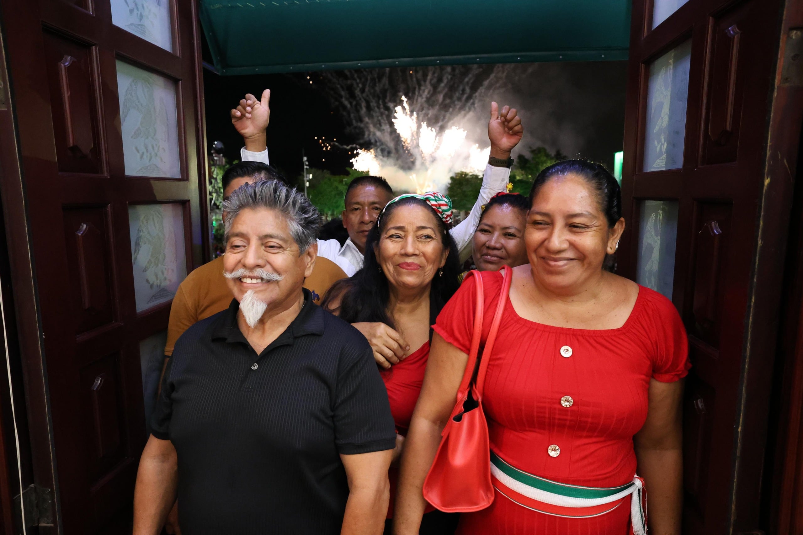 El gobernador de Tabasco estuvo acompañado del pueblo
