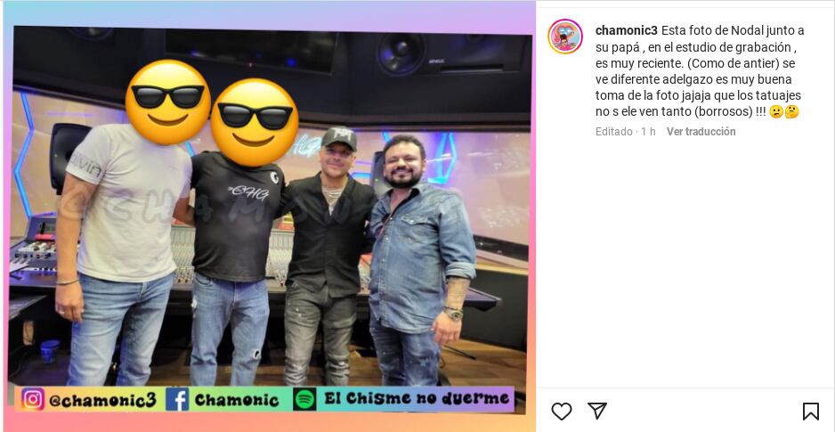 Christian Nodal aparece sin tatuajes