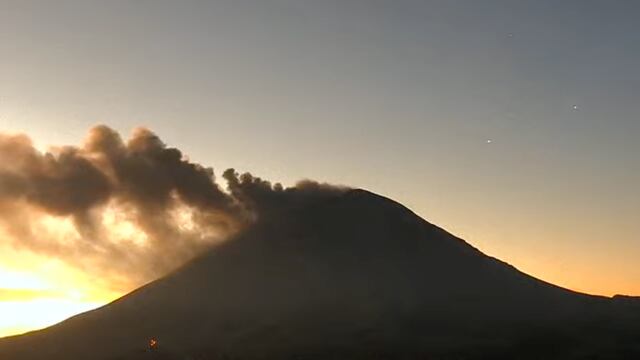 Volcán Popocatépetl el 16 de enero
