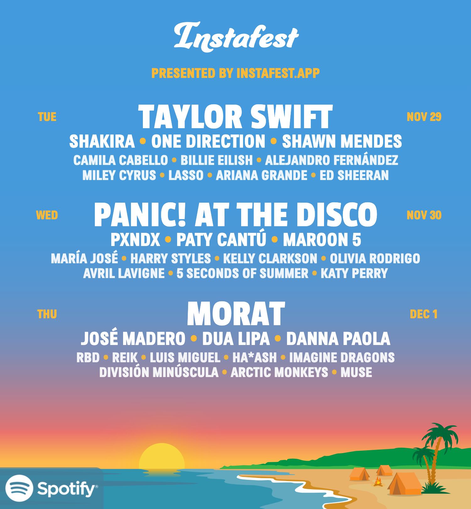 Así puedes sacar tu Instafest Spotify y crear el lineup perfecto