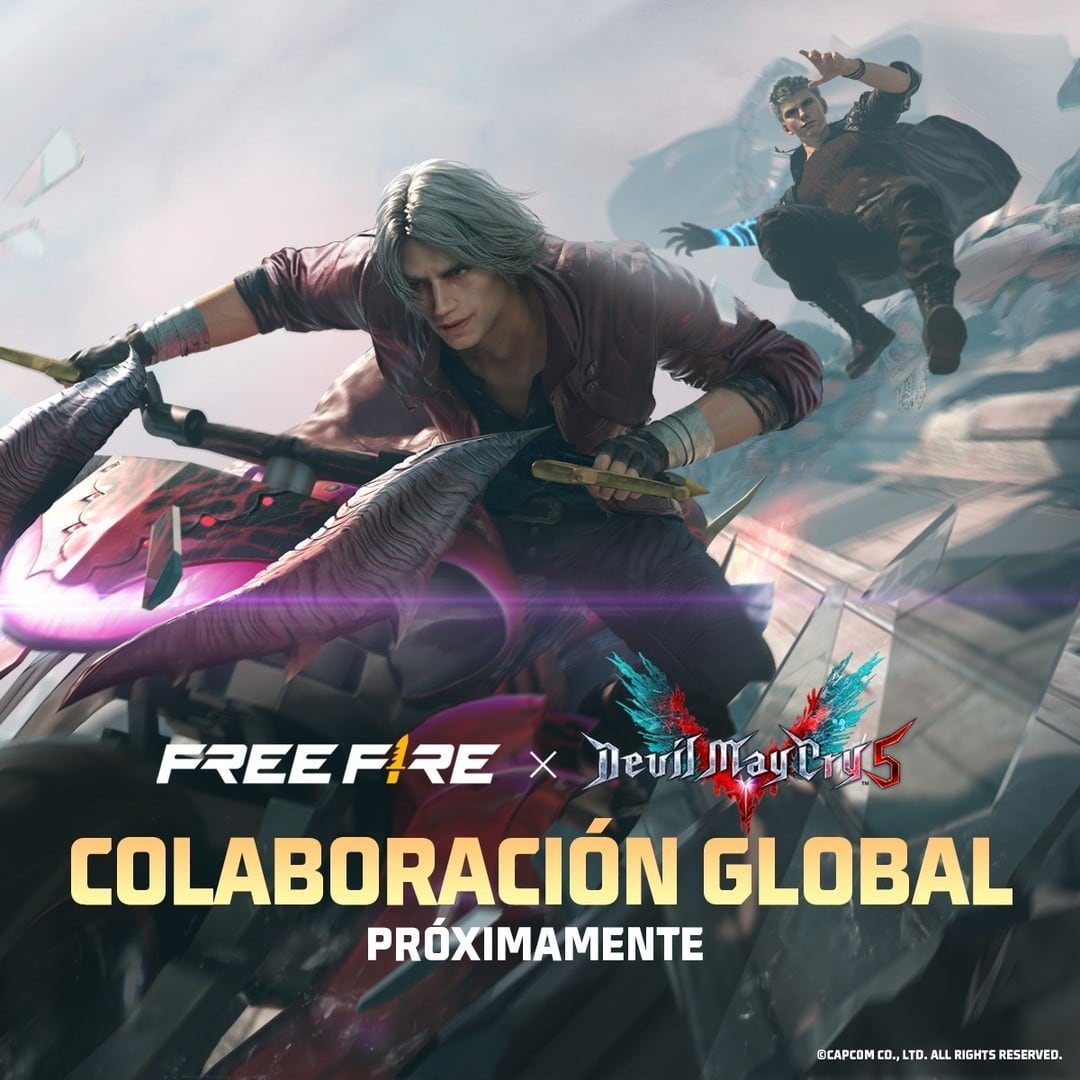 Free Fire revela su agenda semanal y su colaboración con Devil May Cry