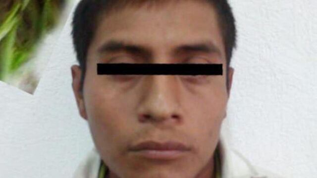 El sujeto de nombre Pedro 'N' fue detenido en Chalco.