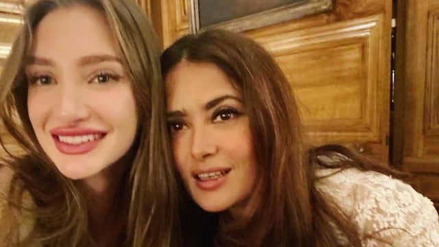 Mathilde Pinault y Salma Hayek