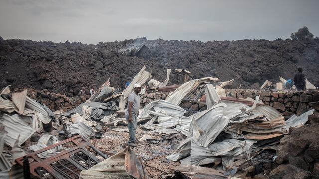 Volcán Nyiragongo, en el Congo