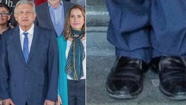 Andrés Manuel López Obrador. Polémica por sus zapatos.