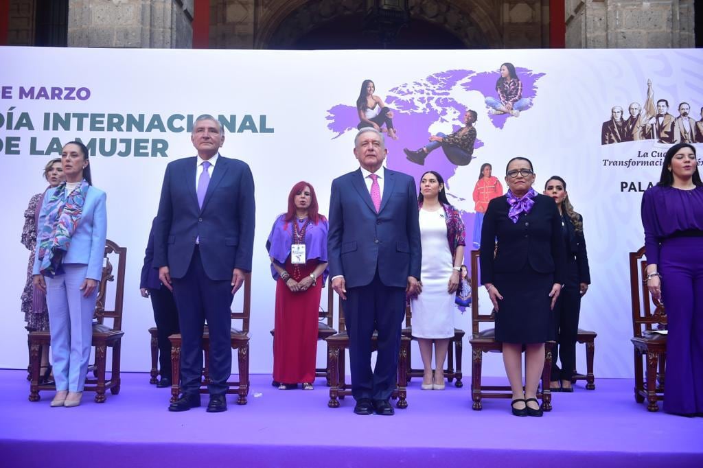 Evelyn Salgado Pineda asistió a Palacio Nacional con motivo de la conmemoración del Día Internacional de la Mujer 2023