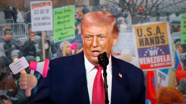 Trump dijo que los manifestantes que pedia libertad para Maduro afuera de la corte de Brooklyn fueron pagados