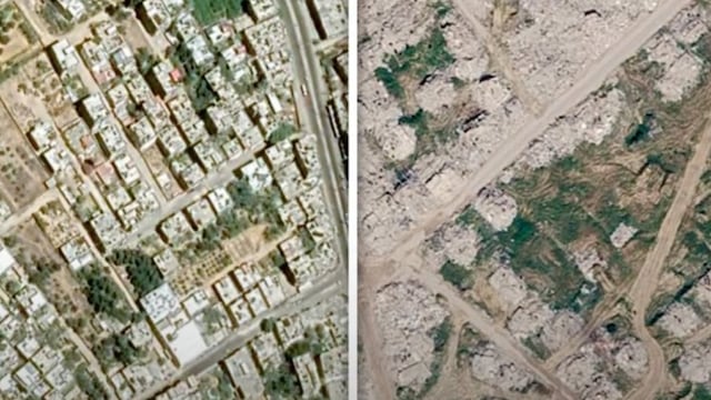 Nuevas imágenes de Gaza en Google Earth revelan la magnitud de la destrucción