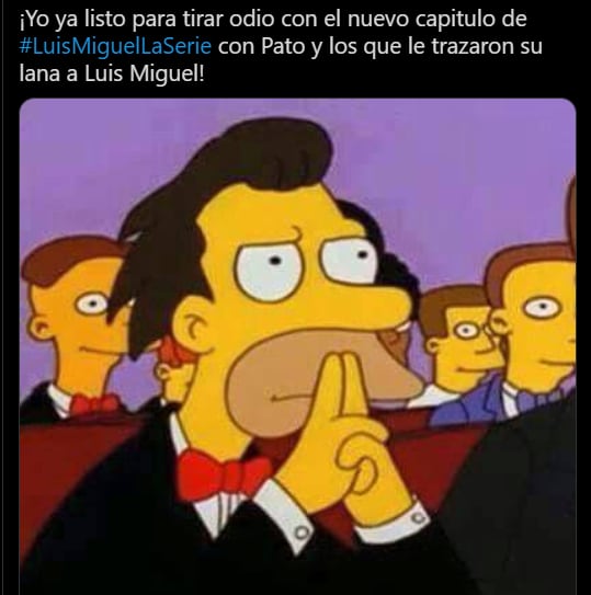 Meme sobre 'Luis Miguel, la serie'