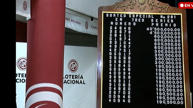 Resultados Sorteo Especial 281 de Lotería Nacional en vivo: ganadores de hoy 12 de diciembre