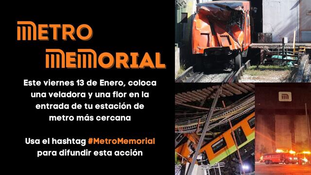 Convocan a Metro Memorial y pender veladoras en las estaciones para conmemorar a muertos por accidentes