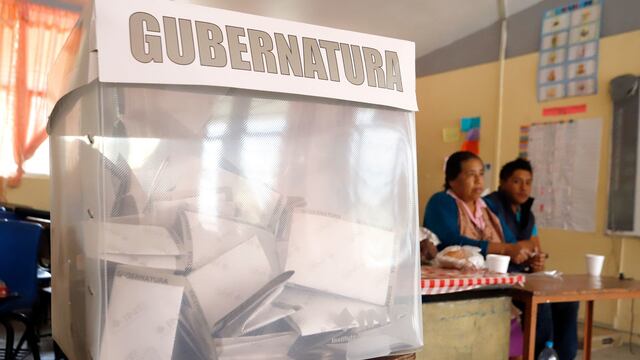 Urna con votos para gubernatura