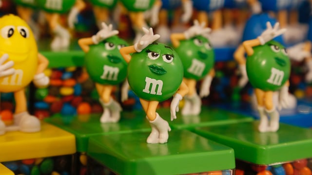 personajes chocolate m&m's