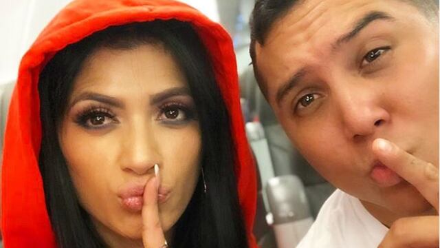 Kimberly Flores y Edwin Luna