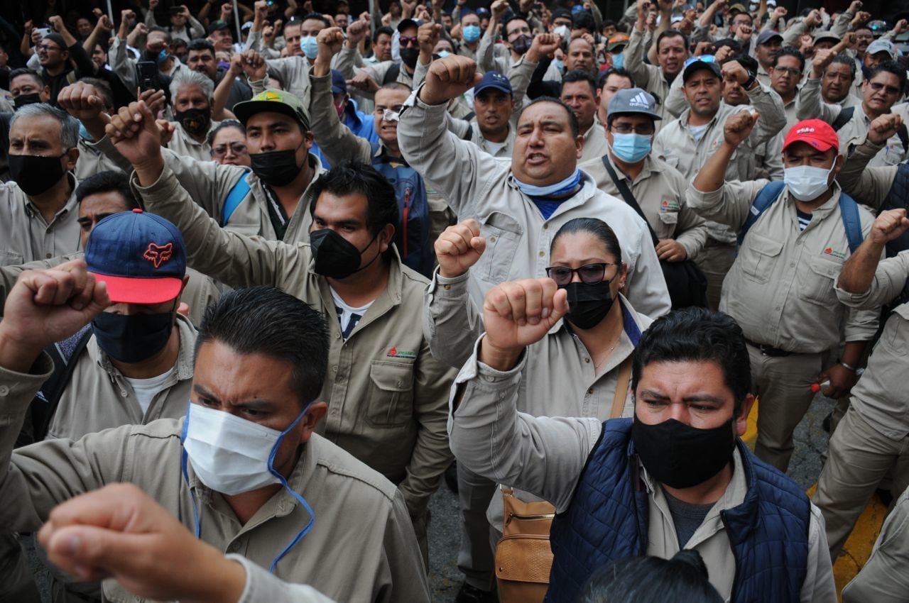 Trabajadores de Pemex