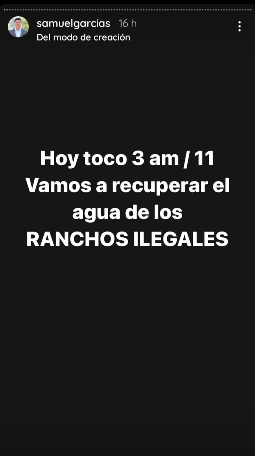 Samuel García cierra presas de ranchos ilegales en Nuevo León