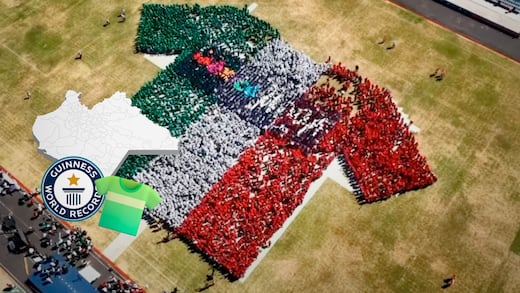 Así es la playera gigante del Mundial 2026 que Chiapas quiere registrar en Guinness