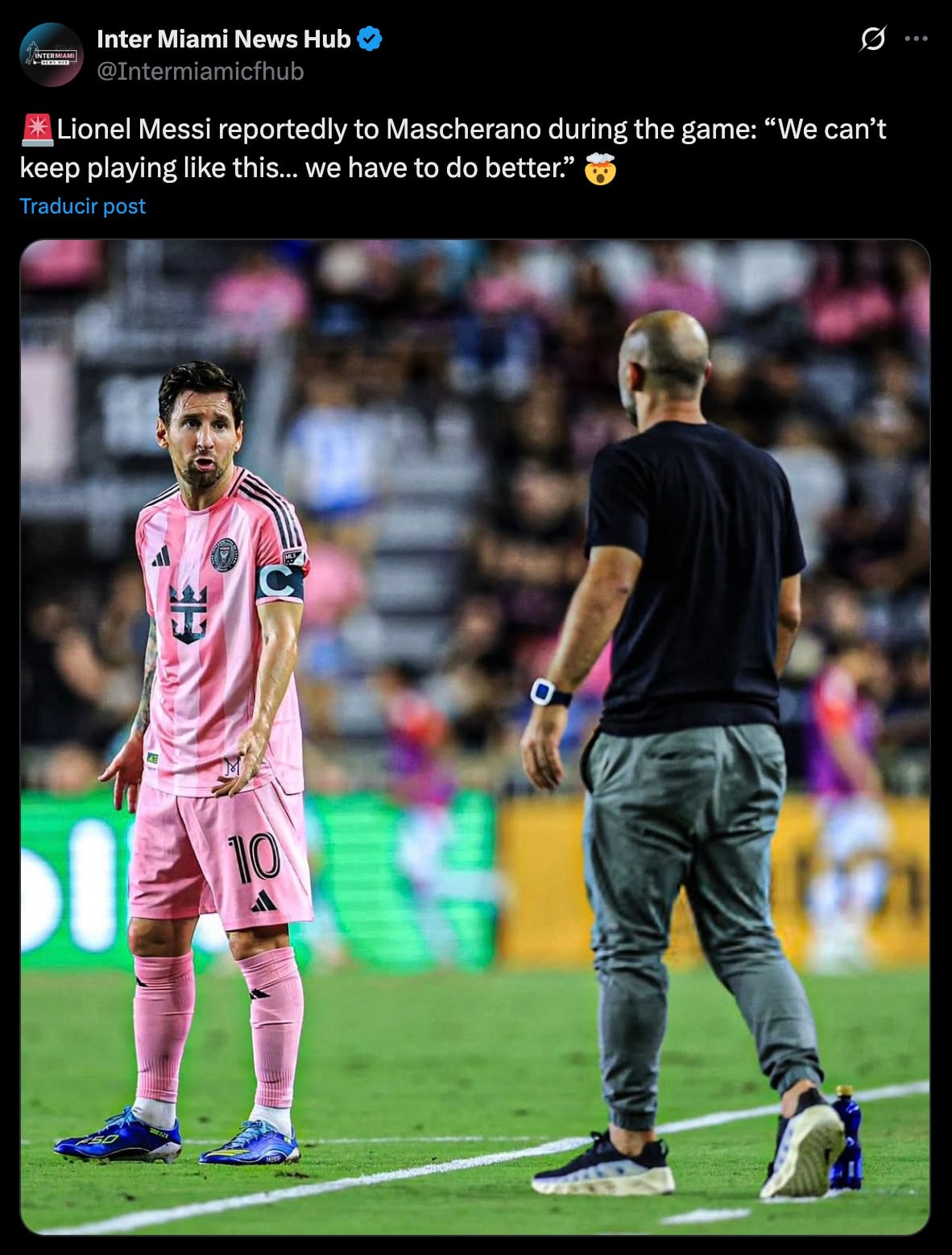Reportan discusión entre Lionel Messi y Javier Mascherano