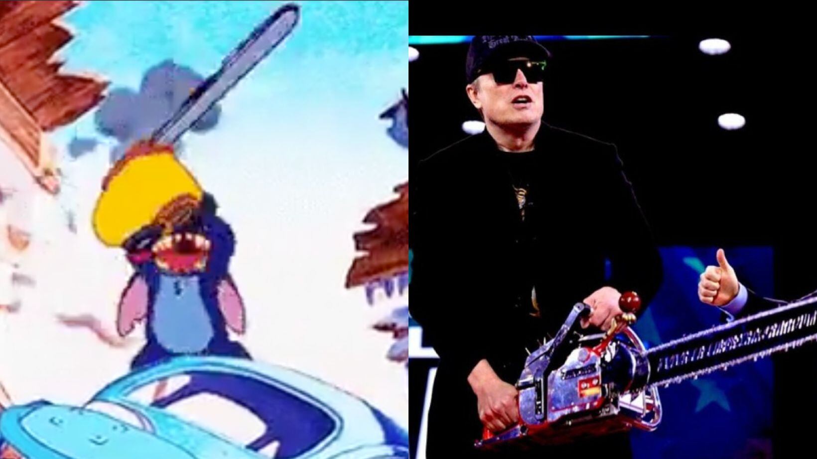 Javier Milei y su motosierra con Elon Musk en Estados Unidos: Los memes y las reacciones a la ocurrencia