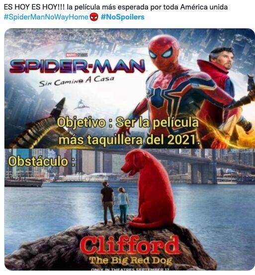 Meme contra spoilers de 'Spider-Man: No Way Home'