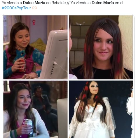 Dulce María meme por revivir a RBD.