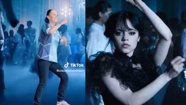 Claudia Sheinbaum se une al tren de baile de Merlina