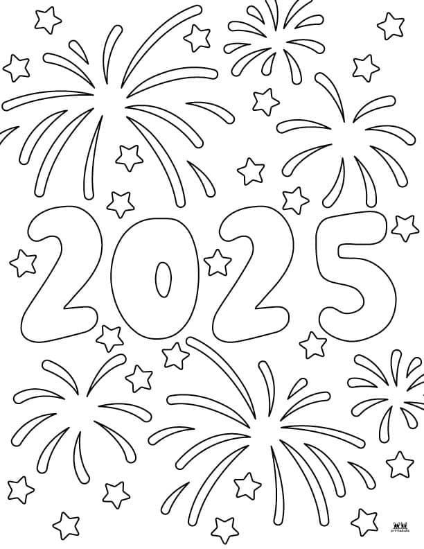 Dibujos de Año Nuevo 2025