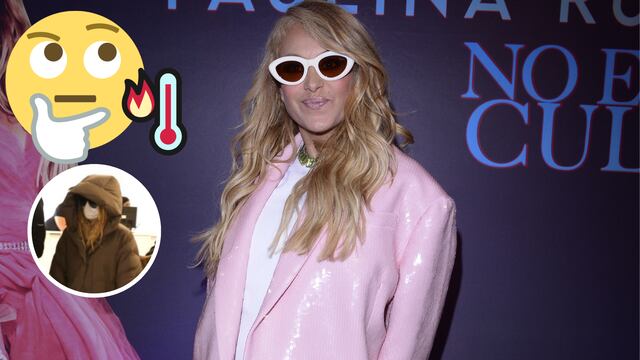 Paulina Rubio se cubre de pies a cabeza pese a que en Hermosillo hacían 40 grados.